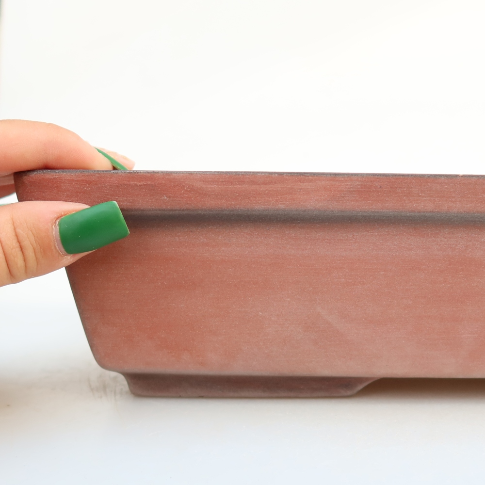 Ceramic Bowl  25.5 x 19 x 7 cm, brick red
