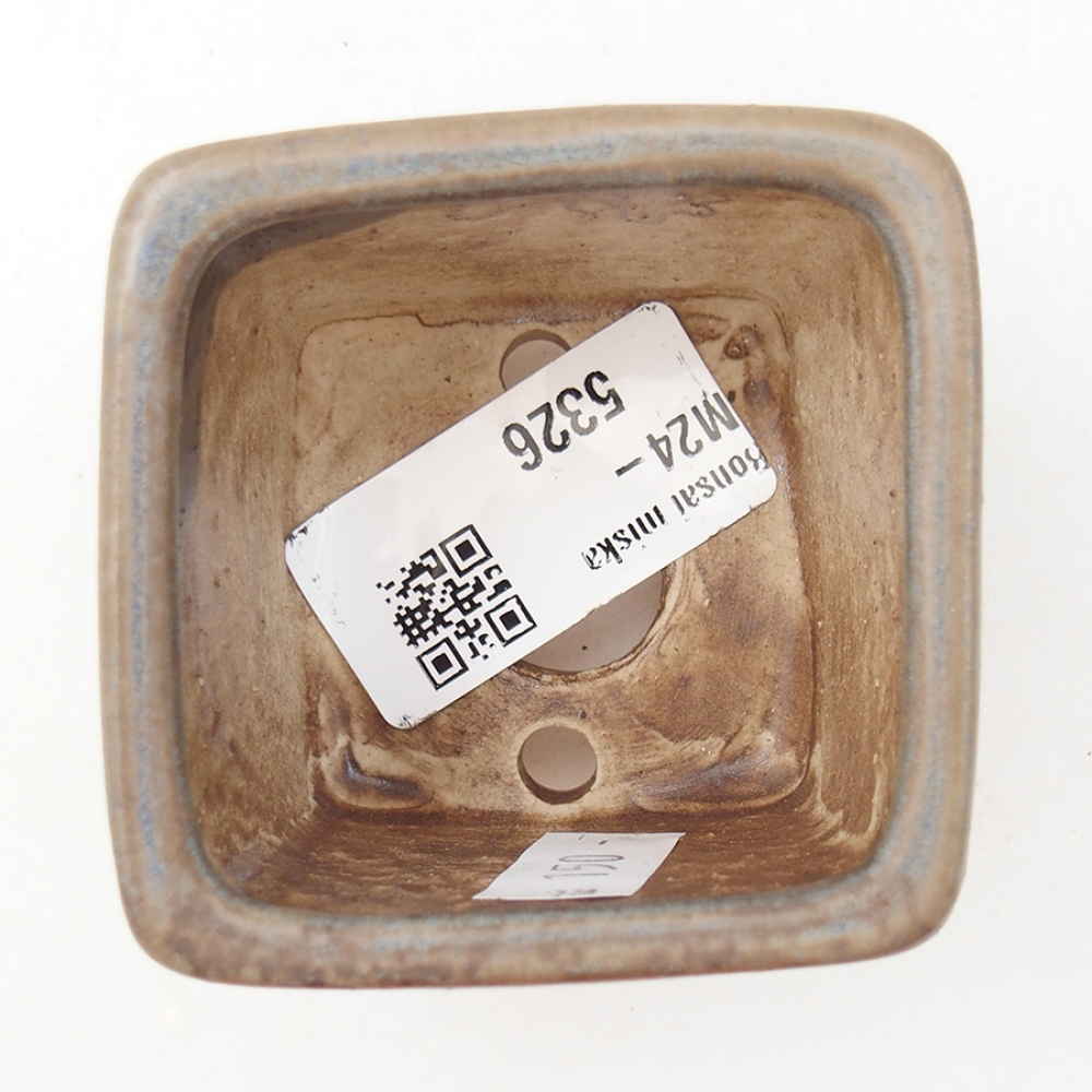 Ceramic bonsai bowl 6 x 6 x 4,5 cm, color blue