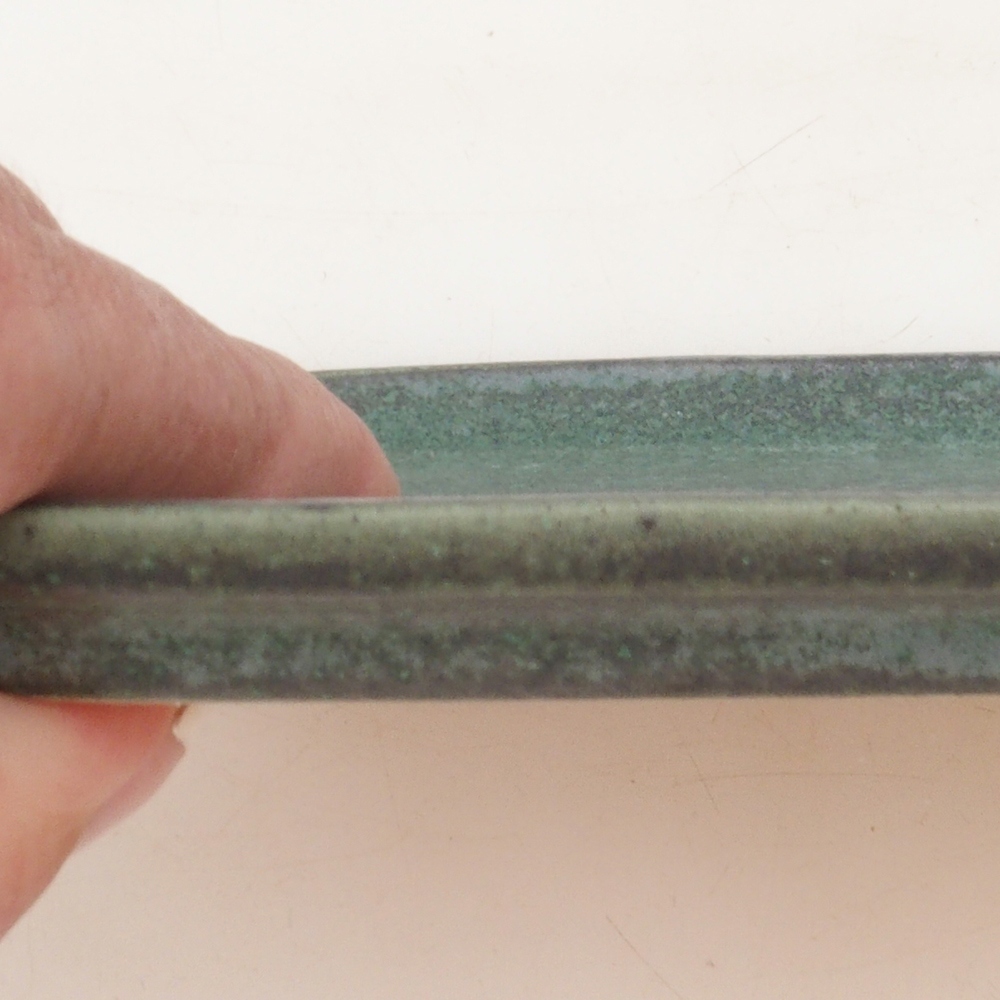 Ceramic bowl H50 - 18 x 13 x 1 cm - green