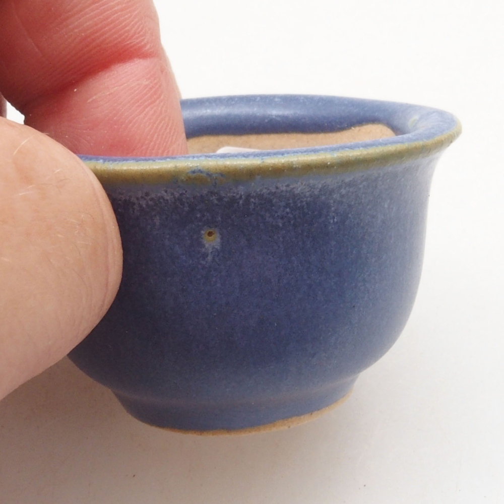 Mini bonsai bowl 4,5 x 4,5 x 3 cm, color blue