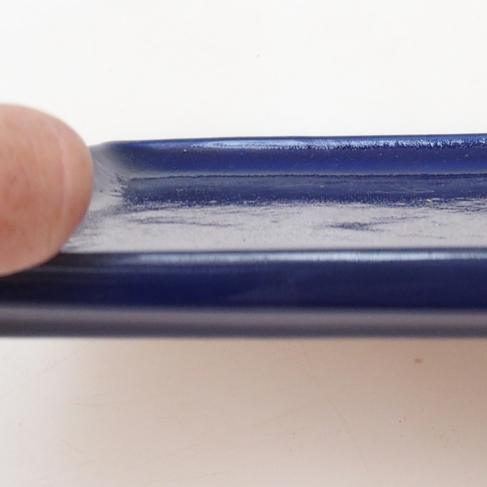 Bonsai bowl rectangle 22.5 x 17 x 1.5 cm - blue
