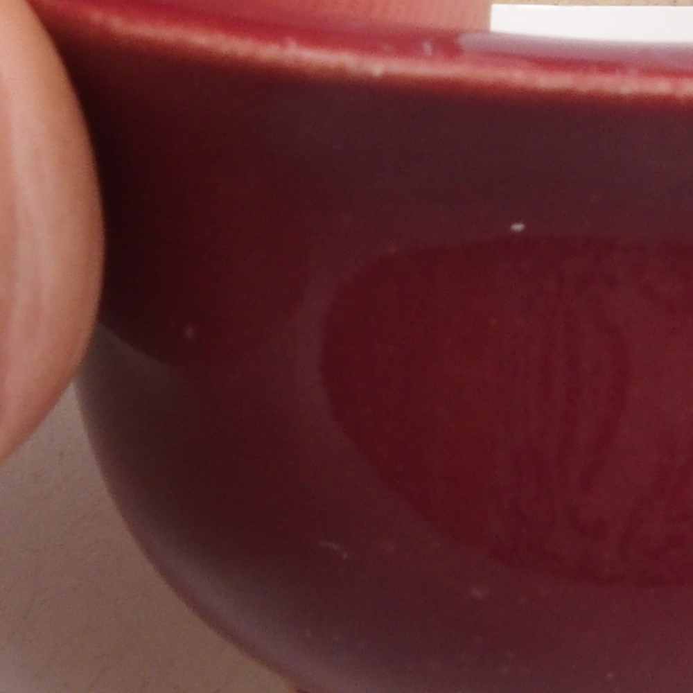 Mini bonsai bowl 4,5 x 4,5 x 2,5 cm, color burgundy