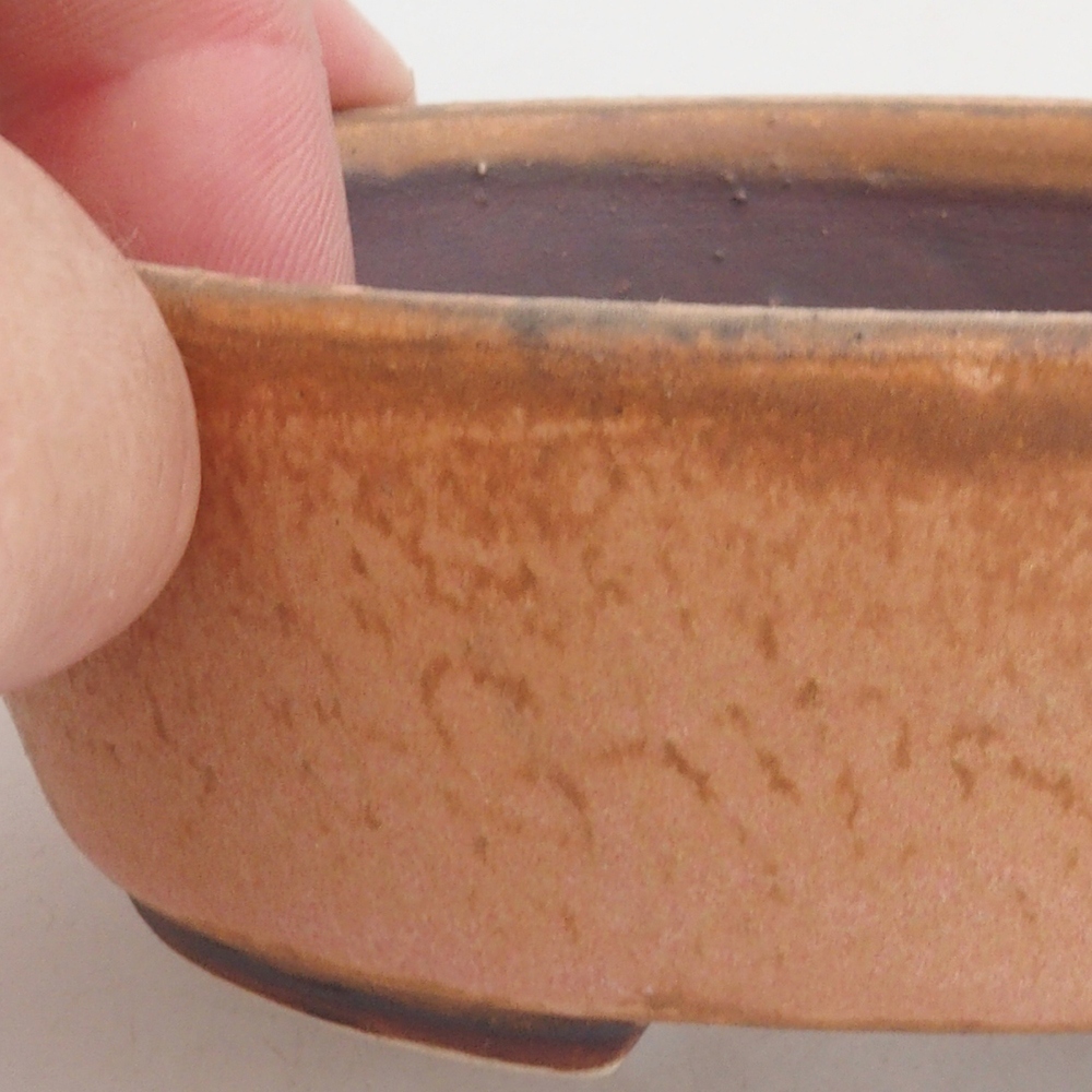 Ceramic bonsai bowl 9,5 x 8 x 3 cm, color pink