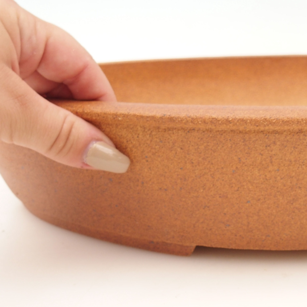 Bonsai bowl 39 x 32 x 7,5 cm , colour brown