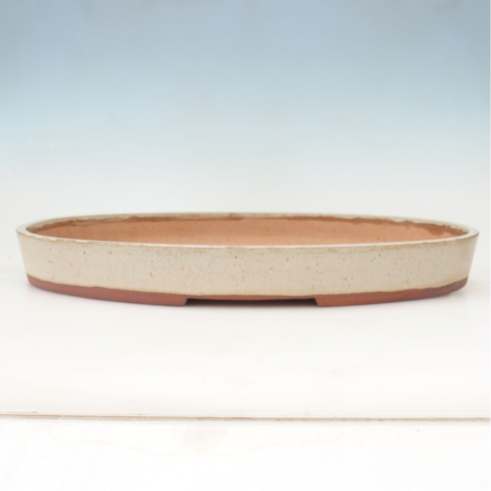 Bonsai bowl 48 x 31 x 5 cm , colour beige - PERSONAL COLLECTION OR PALLET TRANSPORT ONLY