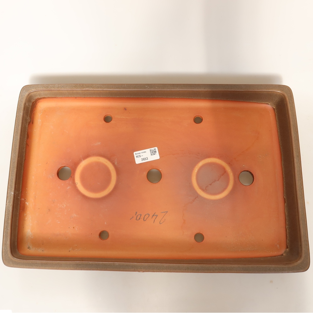 Ceramic Shell  45 x 29 x 6.5 cm, brown