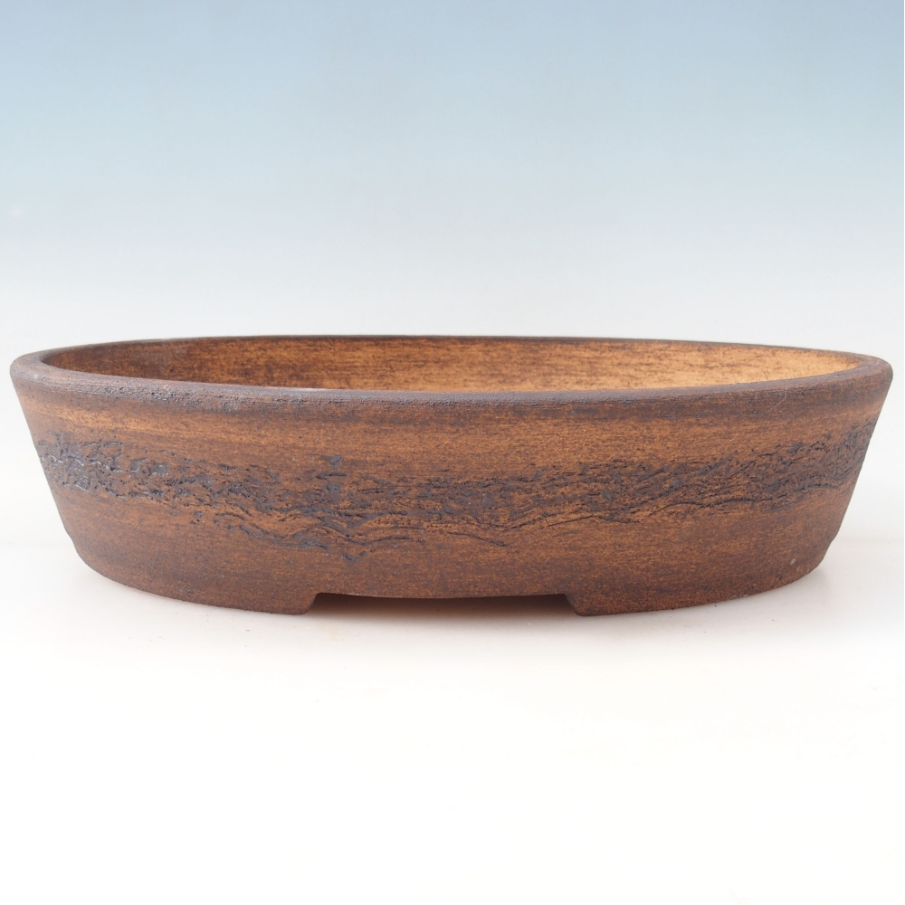 Bonsai bowl 32,5 x 25,5 x 7 cm , colour brown