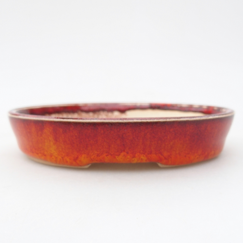 Mini bonsai bowl 11 x 9 x 2 cm, orange
