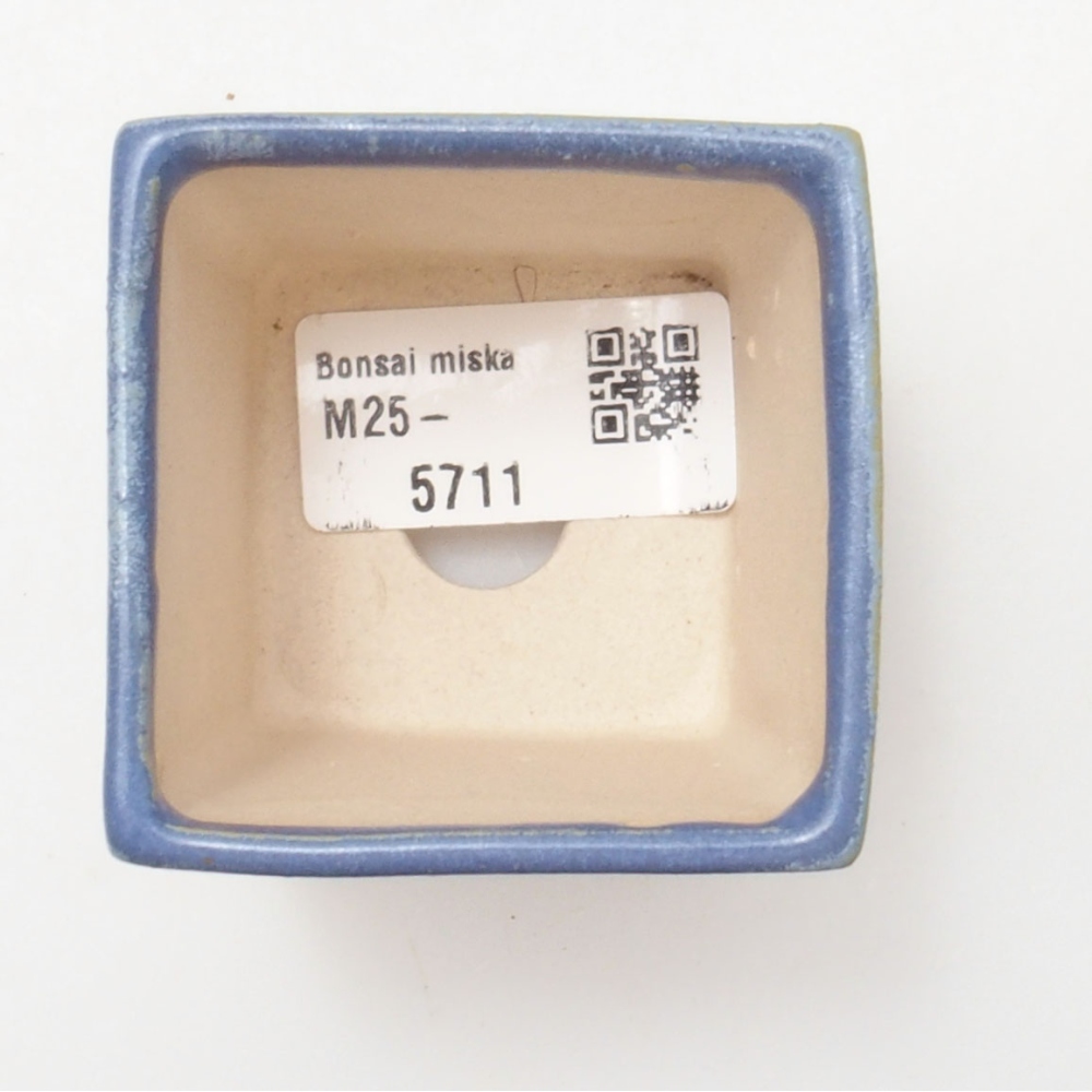 Mini bonsai bowl 5.5 x 5.5 x 6.5 cm, color blue