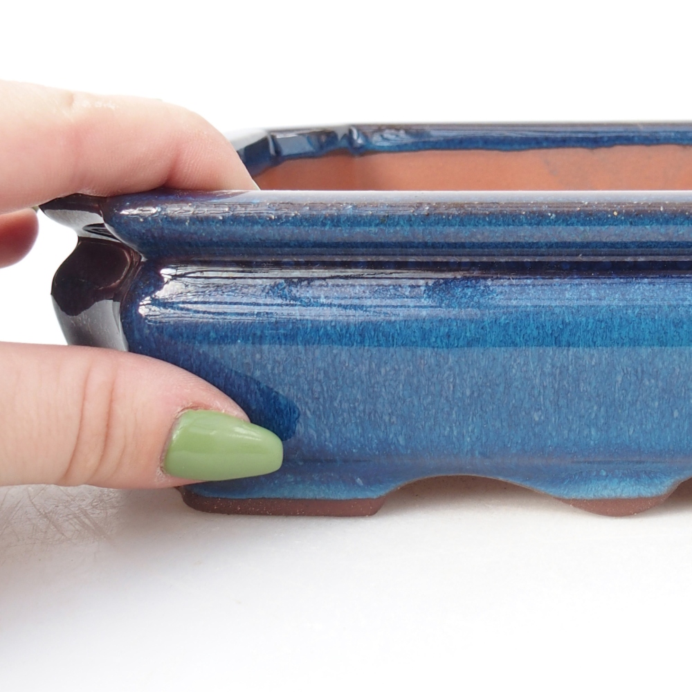 Bowl 21,5 x 26,5 x 4 cm colour blue