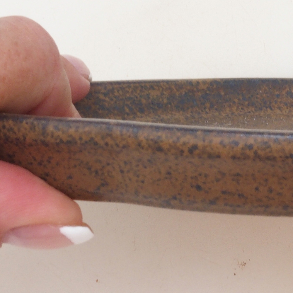 Ceramic bowl H02 - 17.5 x 12 x 1 cm - brown