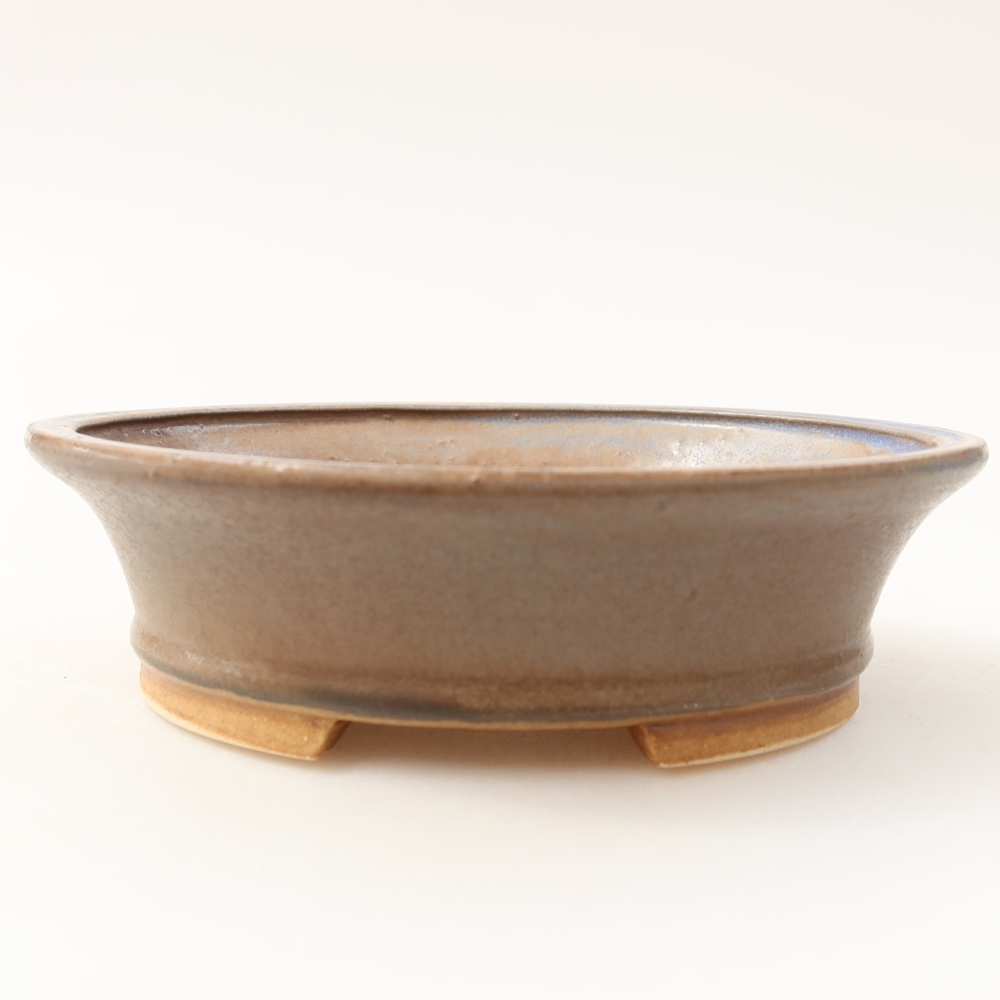 Ceramic bonsai bowl 14,5 x 12,5 x 4 cm, colour blue