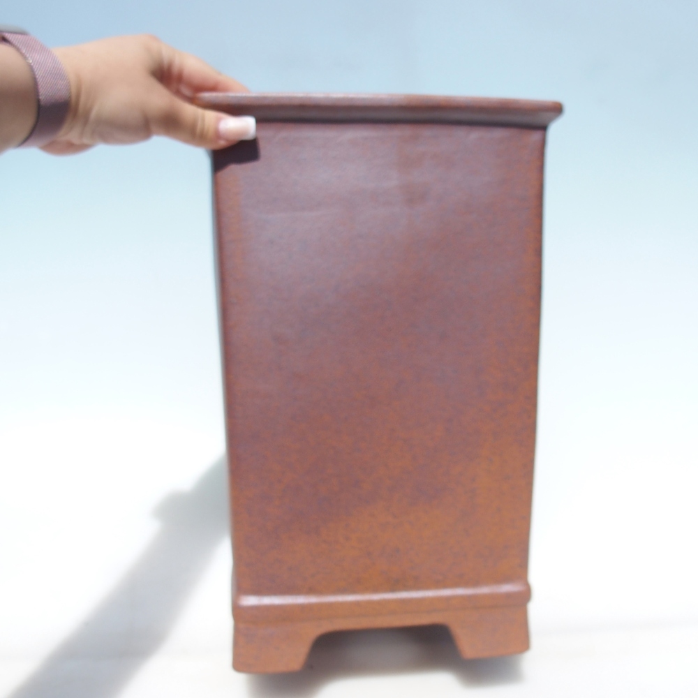 Bowl 21,5 x 21,5 x 32 cm brown - PERSONAL COLLECTION OR PALLET TRANSPORT ONLY