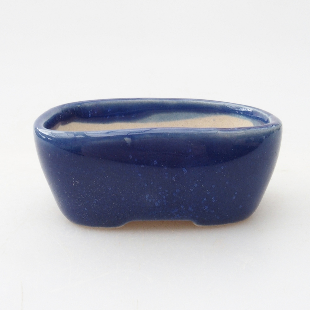Mini bonsai bowl 5,5 x 4 x 2,5  cm, color blue