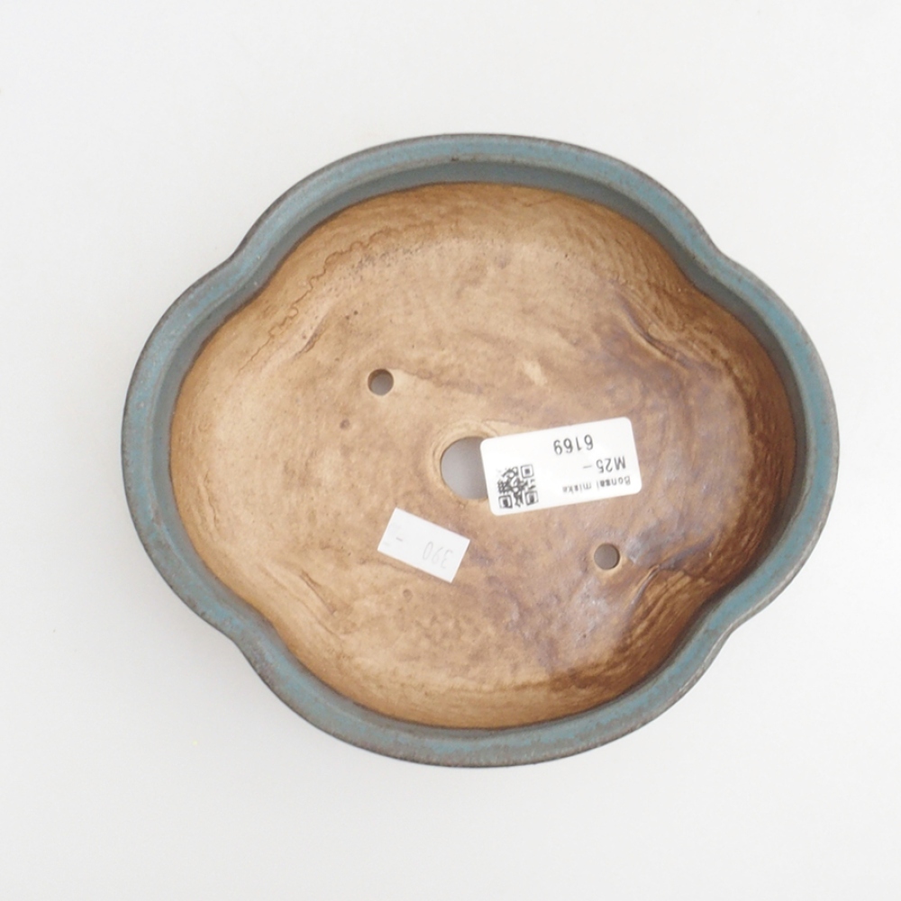 Ceramic bonsai bowl 16,5 x 15 x 5,5 cm, color blue