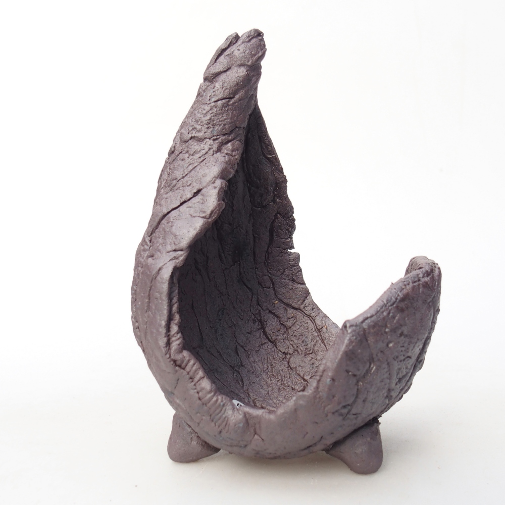 Ceramic Shell 8 x 8 x 12,5 cm , metallic colour