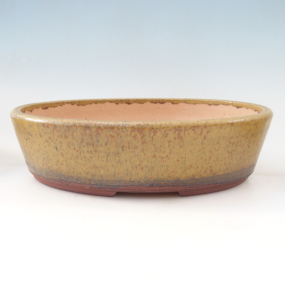 Bonsai bowl 33 x 26 x 8,5 cm , colour yellow