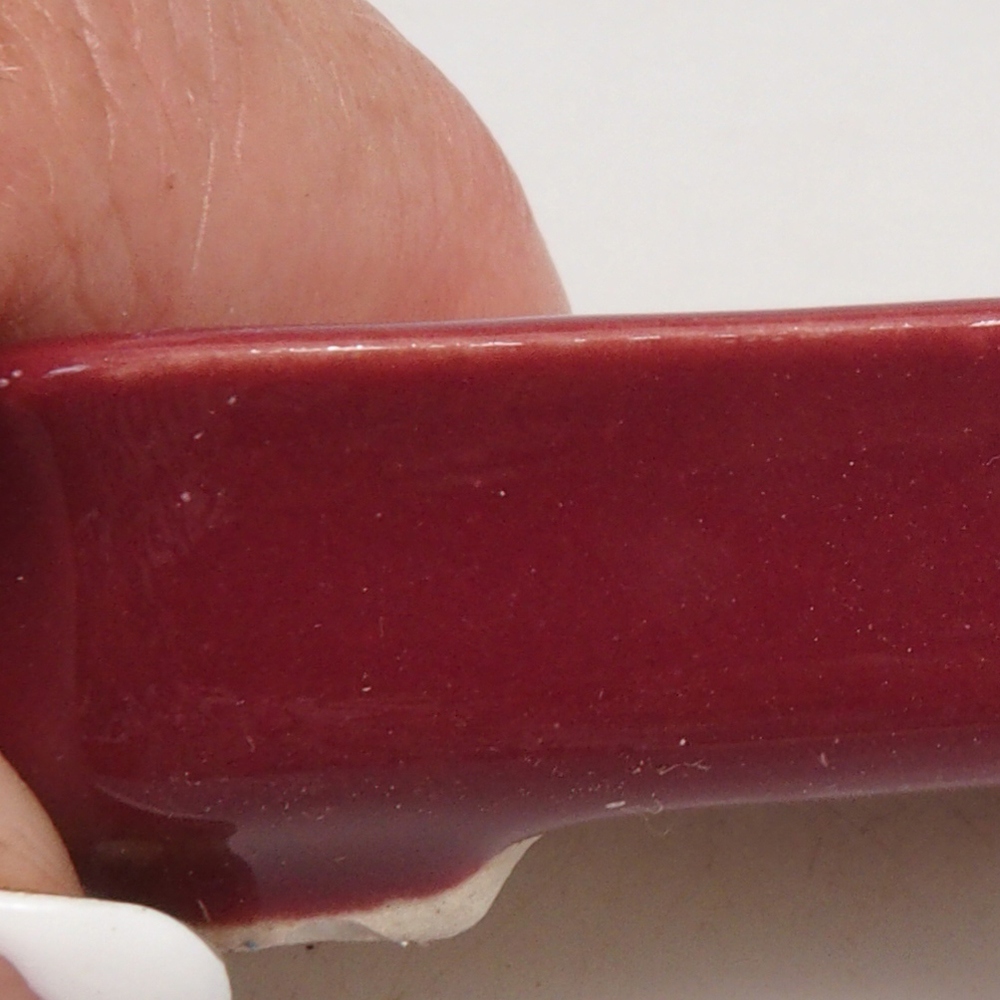 Mini bonsai bowl 5,5 x 3,5 x 1,5 cm, color burgundy
