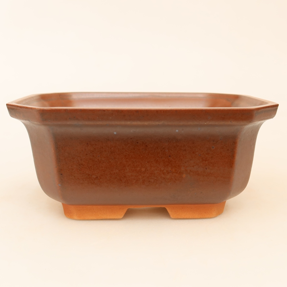 Ceramic Bowl  15 x 12 x 7 cm, brown