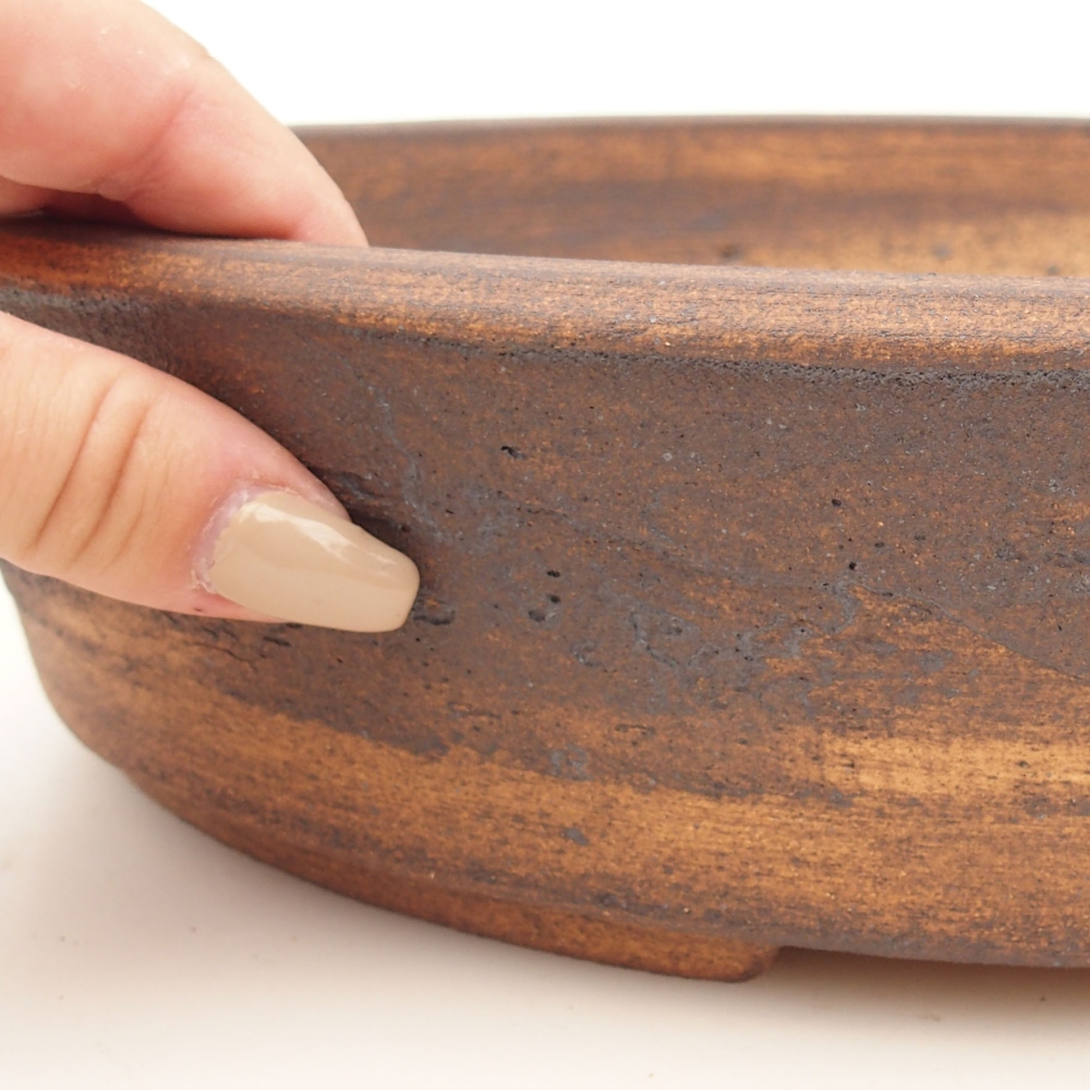 Bonsai bowl 32,5 x 25 x 8 cm , colour brown