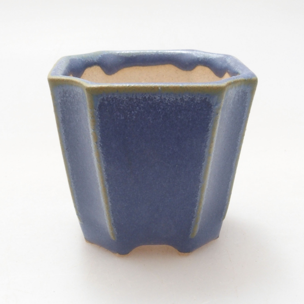 Mini bonsai bowl 4 x 4 x 4 cm, color blue