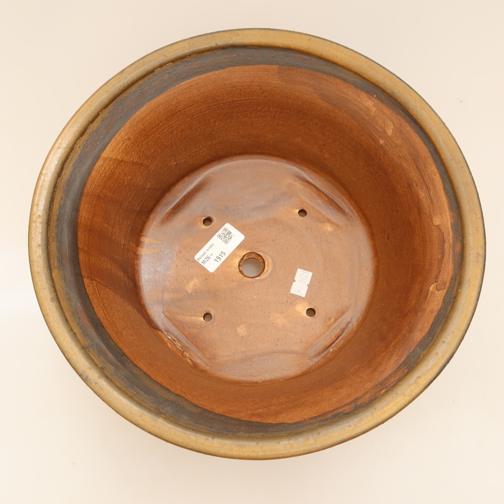 Ceramic bonsai bowl 29 x 29 x 12 cm, brown