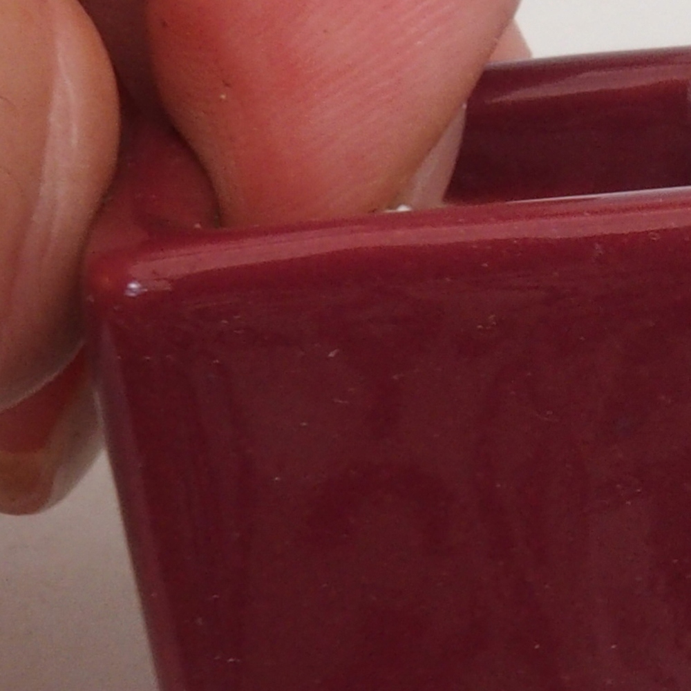 Mini bonsai bowl 3 x 3 x 3,5  cm, color burgundy