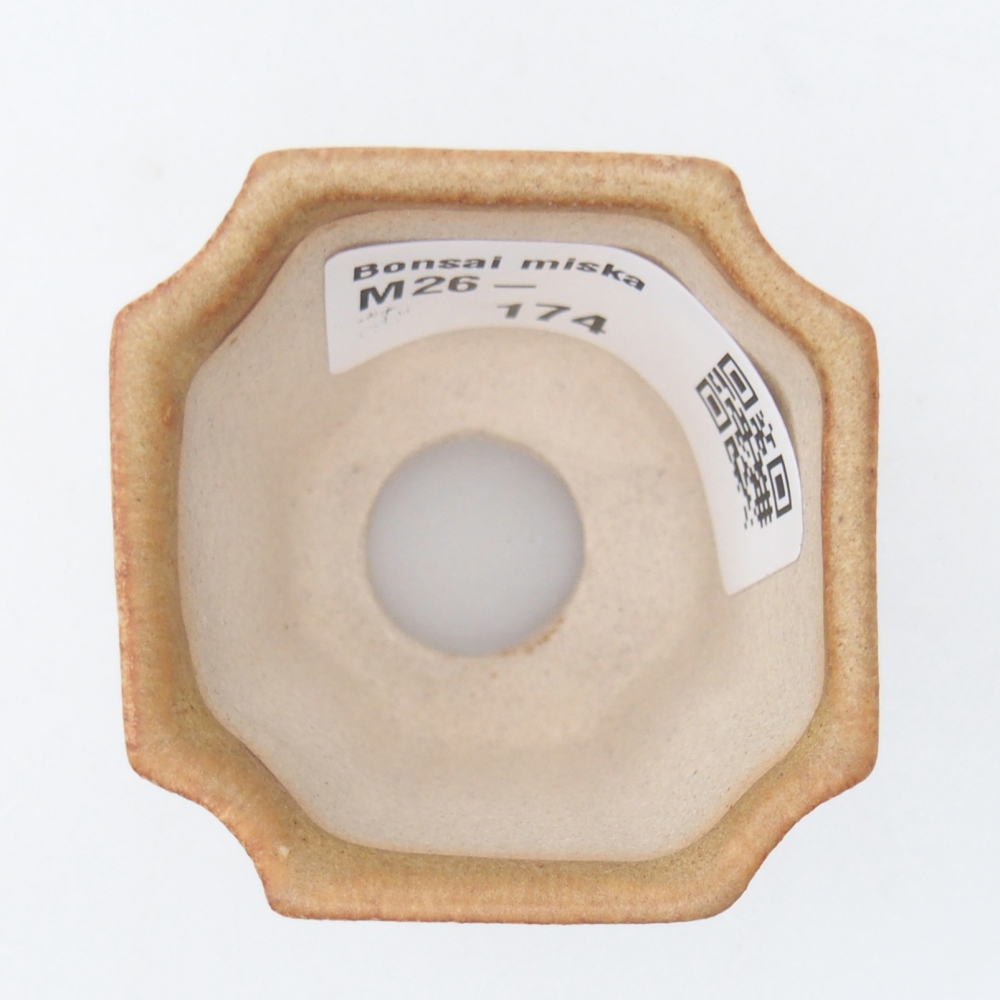 Mini bonsai bowl 4,5 x 4,5 x 4 cm, brown