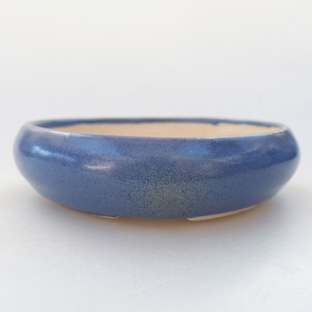 Ceramic bonsai bowl 9 x 9 x 2,5 cm, colour blue