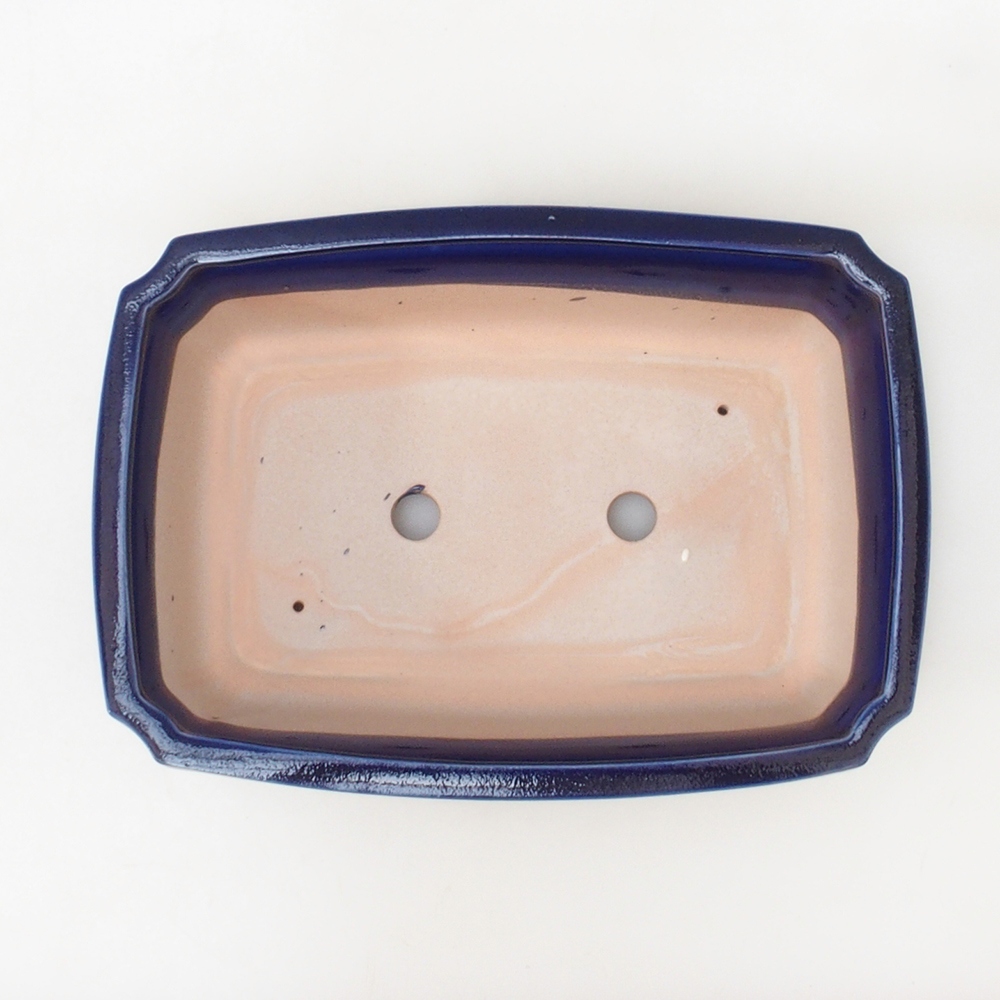 Bonsai bowl H07 - 30 x 20.5 x 8 cm. - blue
