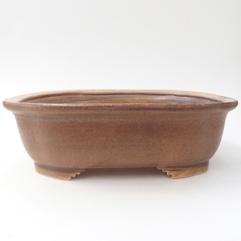 Ceramic bonsai bowl 25 x 21 x 8 cm, pink