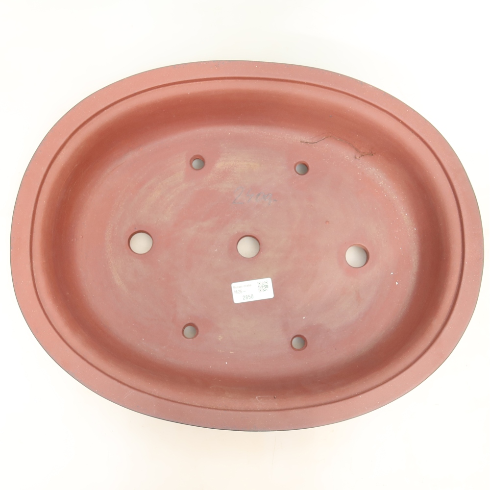Ceramic Bowl  44 x 35 x 8 cm, brick red - IN-STORE PICKUP ONLY or pallet shipping