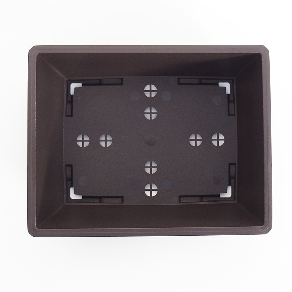 Plastic bowl MP-14 23,5 x 18,5 x 8 cm colour Brown