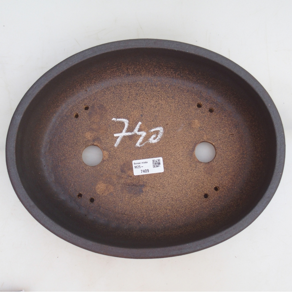 Bonsai bowl 33 x 26 x 9 cm , colour brown