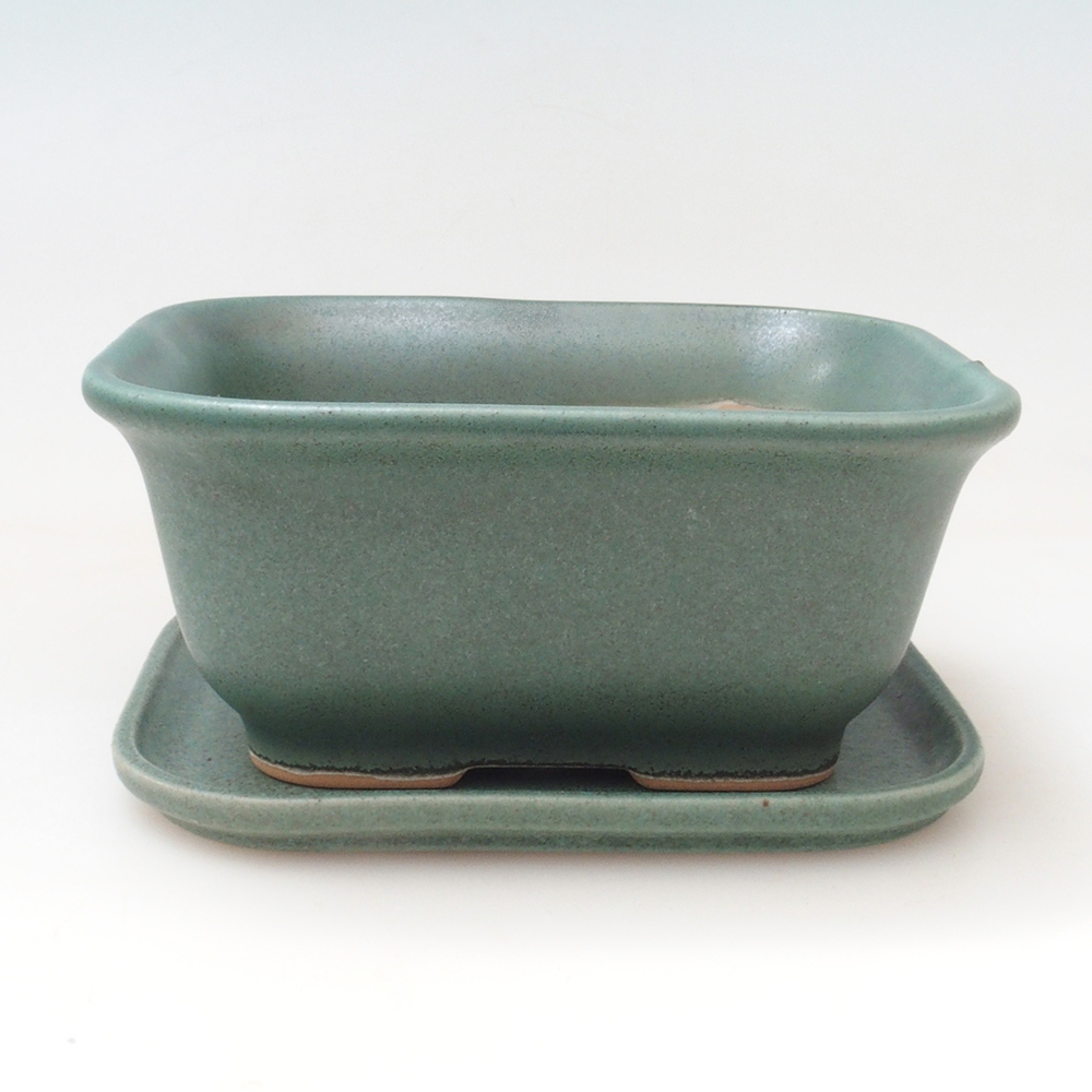 Bonsai bowl + saucer H01 - 12x9x5 cm