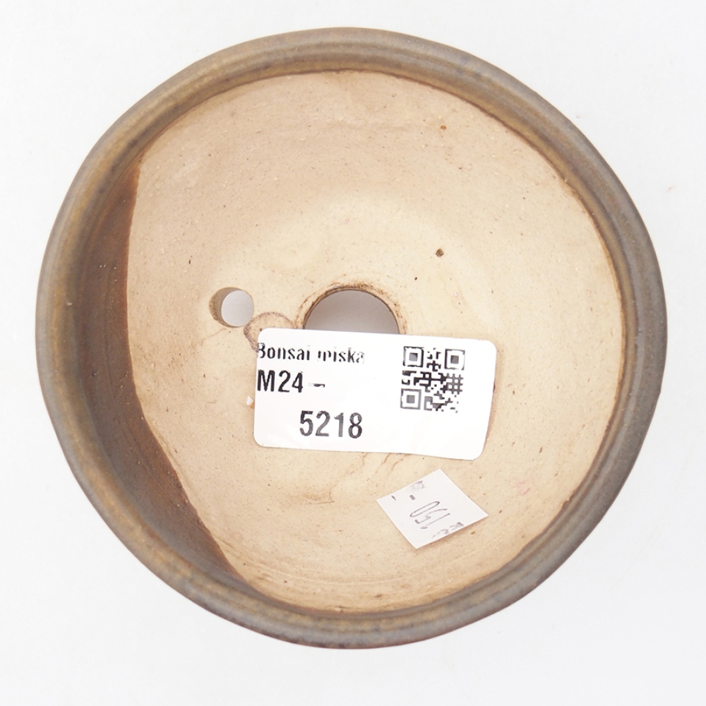Ceramic bonsai bowl 8 x 8 x 5,5 cm, color brown