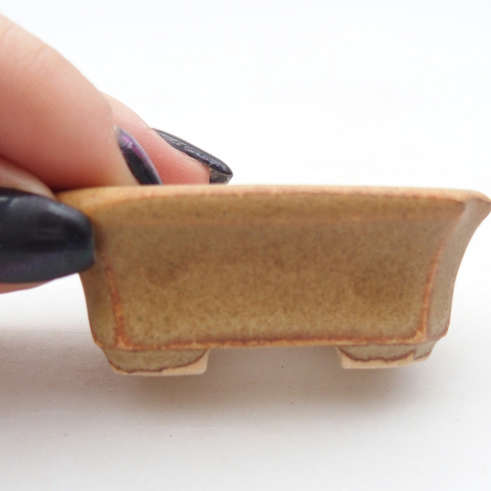 Mini bonsai bowl 5,5 x 4,5 x 2 cm, brown