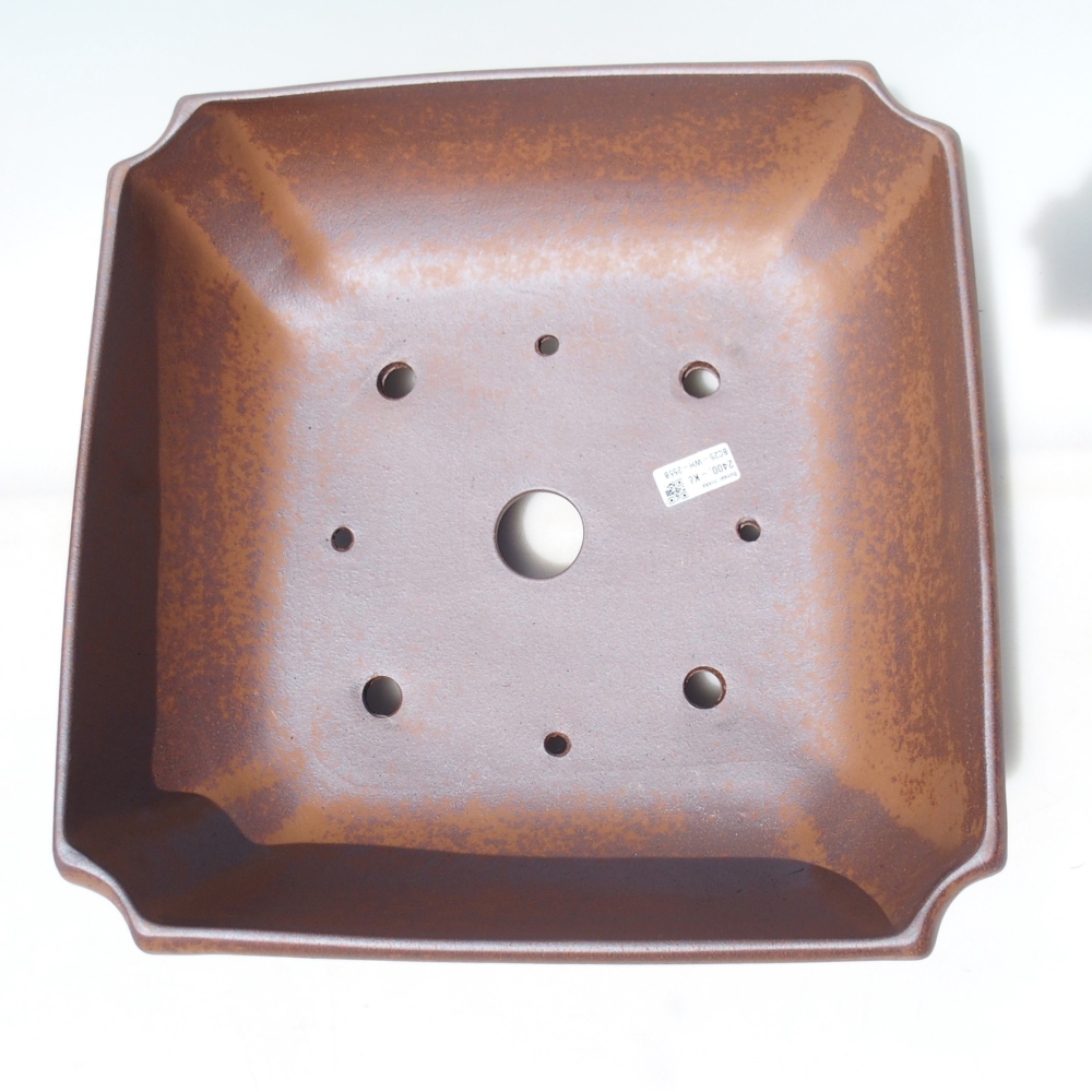 Bowl 40 x 40 x 15 cm brown - PERSONAL COLLECTION OR PALLET TRANSPORT ONLY