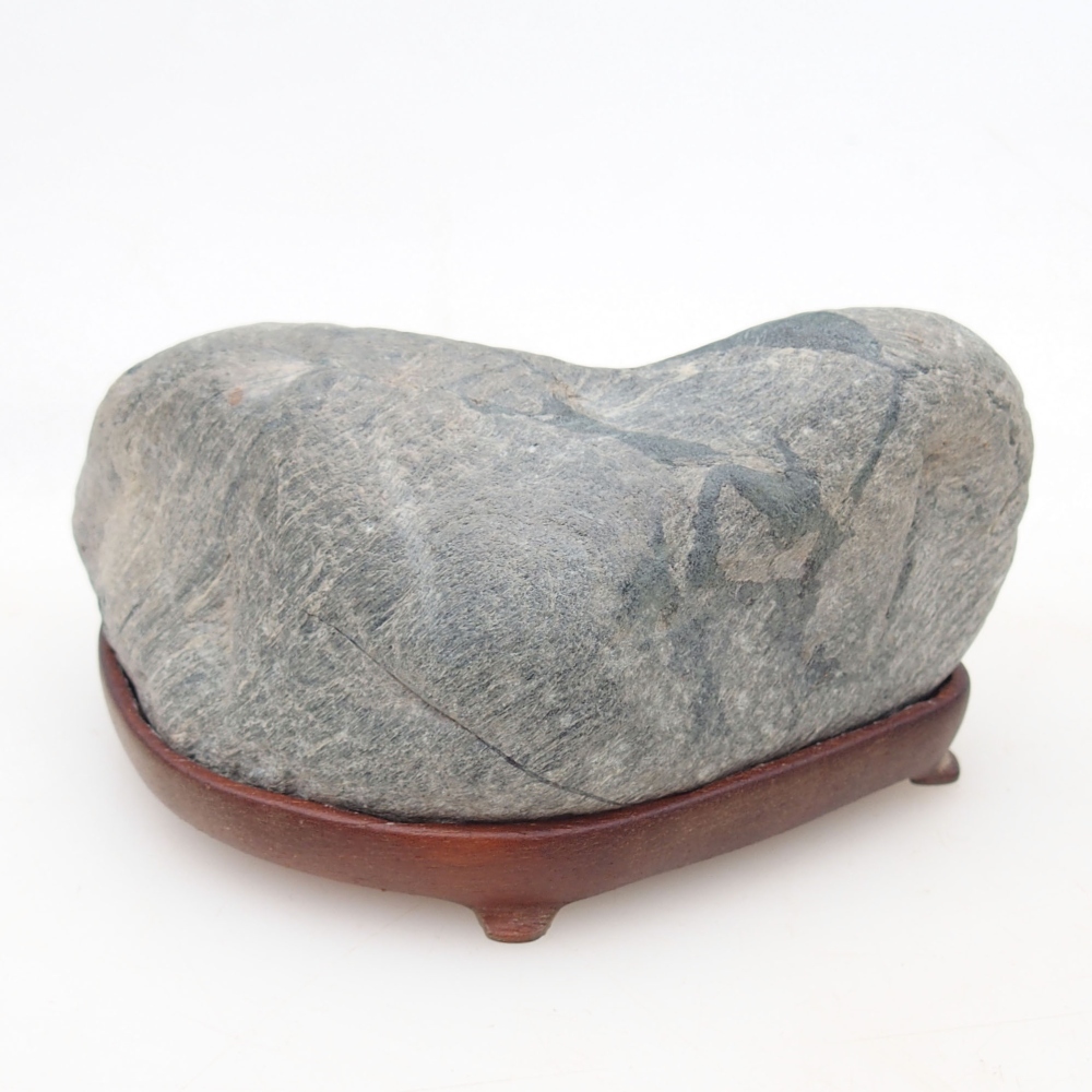 Suiseki - Stone with DAI (wooden pad)