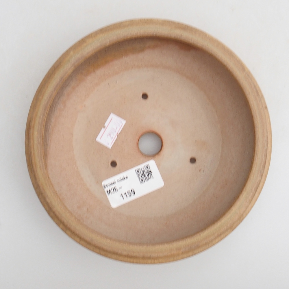 Ceramic bonsai bowl 15 x 15 x 4,5 cm, beige