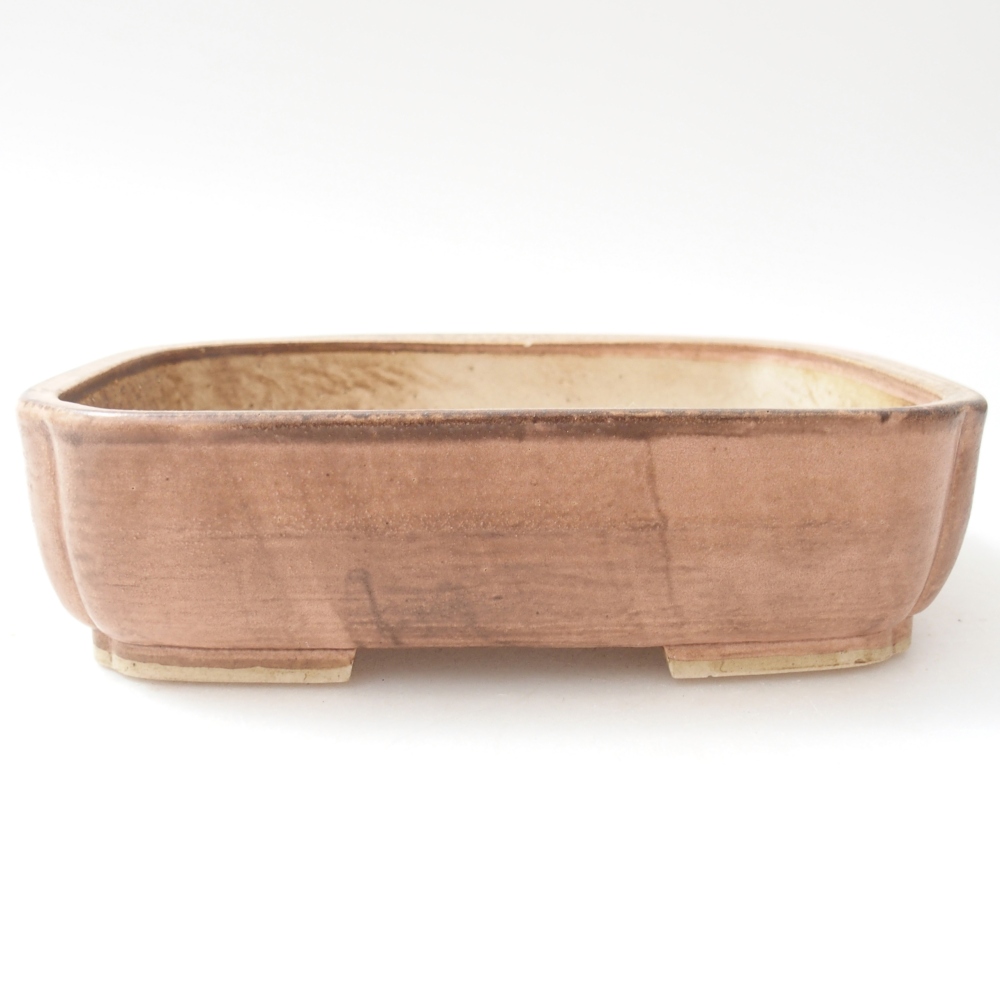 Ceramic bonsai bowl 17,5 x 14 x 5 cm, pink