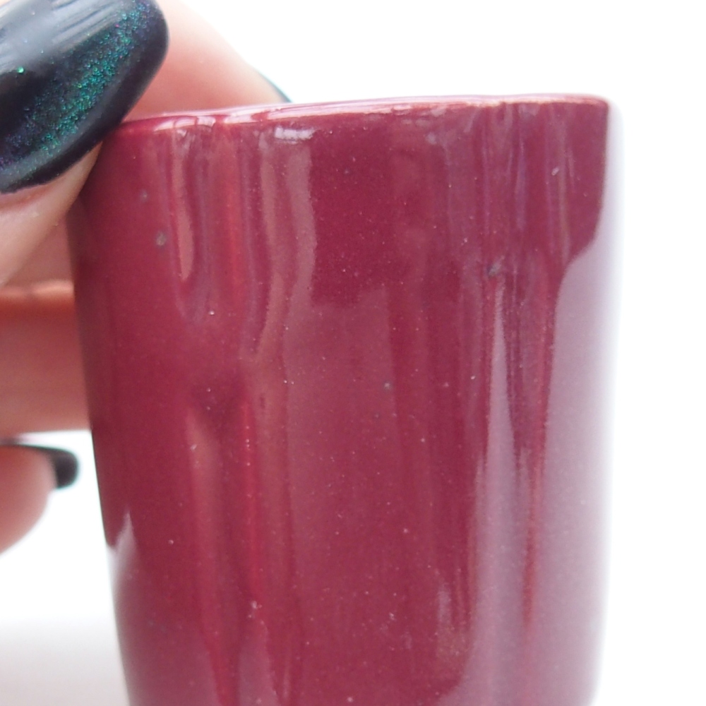 Mini bonsai bowl 4 x 4 x 4,5 cm, burgundy