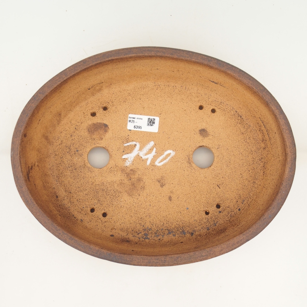 Bonsai bowl 32,5 x 25,5 x 8 cm , colour brown