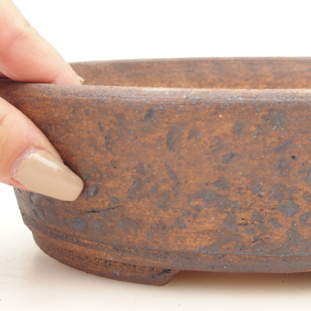 Bonsai bowl 20 x 16 x 6 cm , colour brown