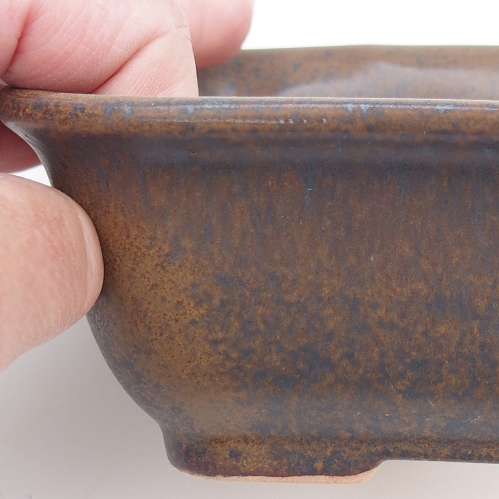 Bonsai bowl H38 - 12 x 10,5 x 5 cm. brown
