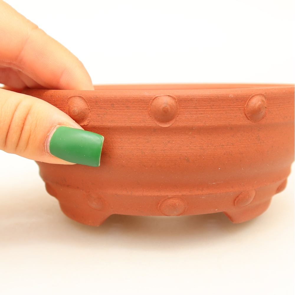 Ceramic Bowl, 12 x 12 x 5 cm, brick red