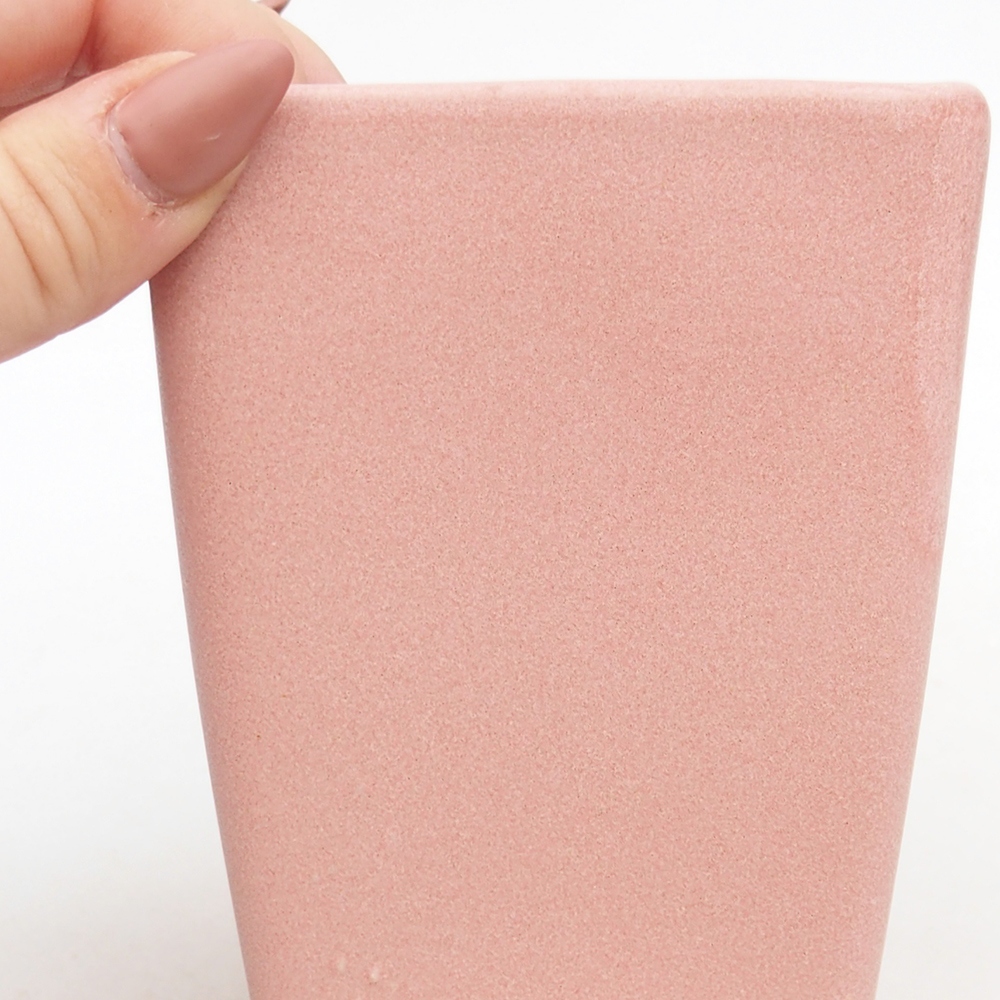 Ceramic bonsai bowl 8,5 x 8,5 x 11,5 cm, pink