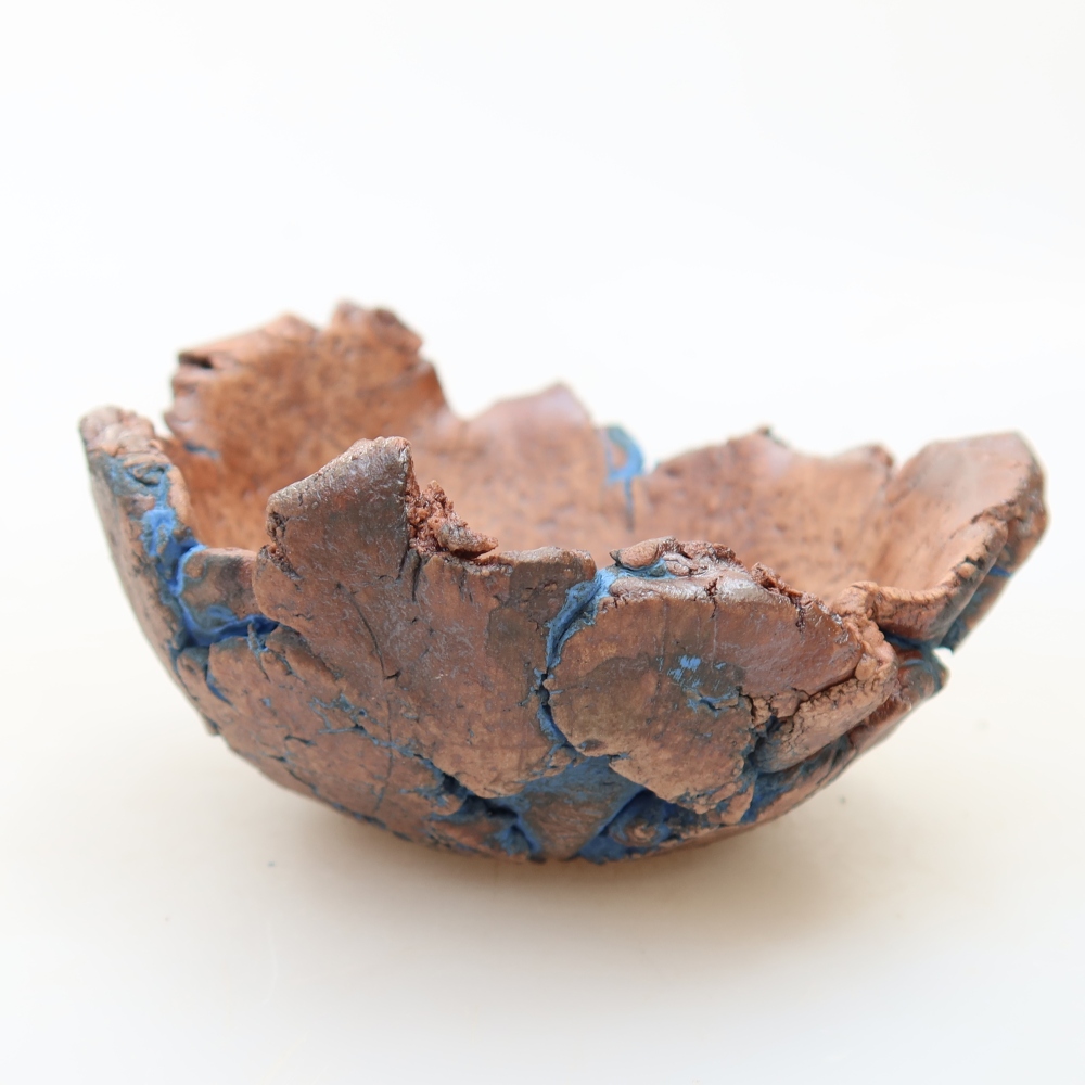 Ceramic Shell, 9 x 9 x 5 cm, blue