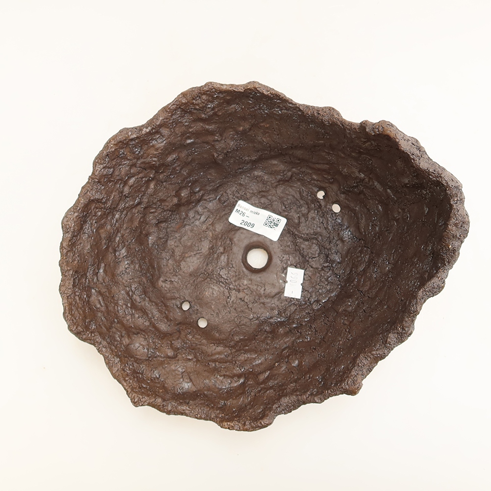 Ceramic Shell, 22 x 18 x 17 cm, brown