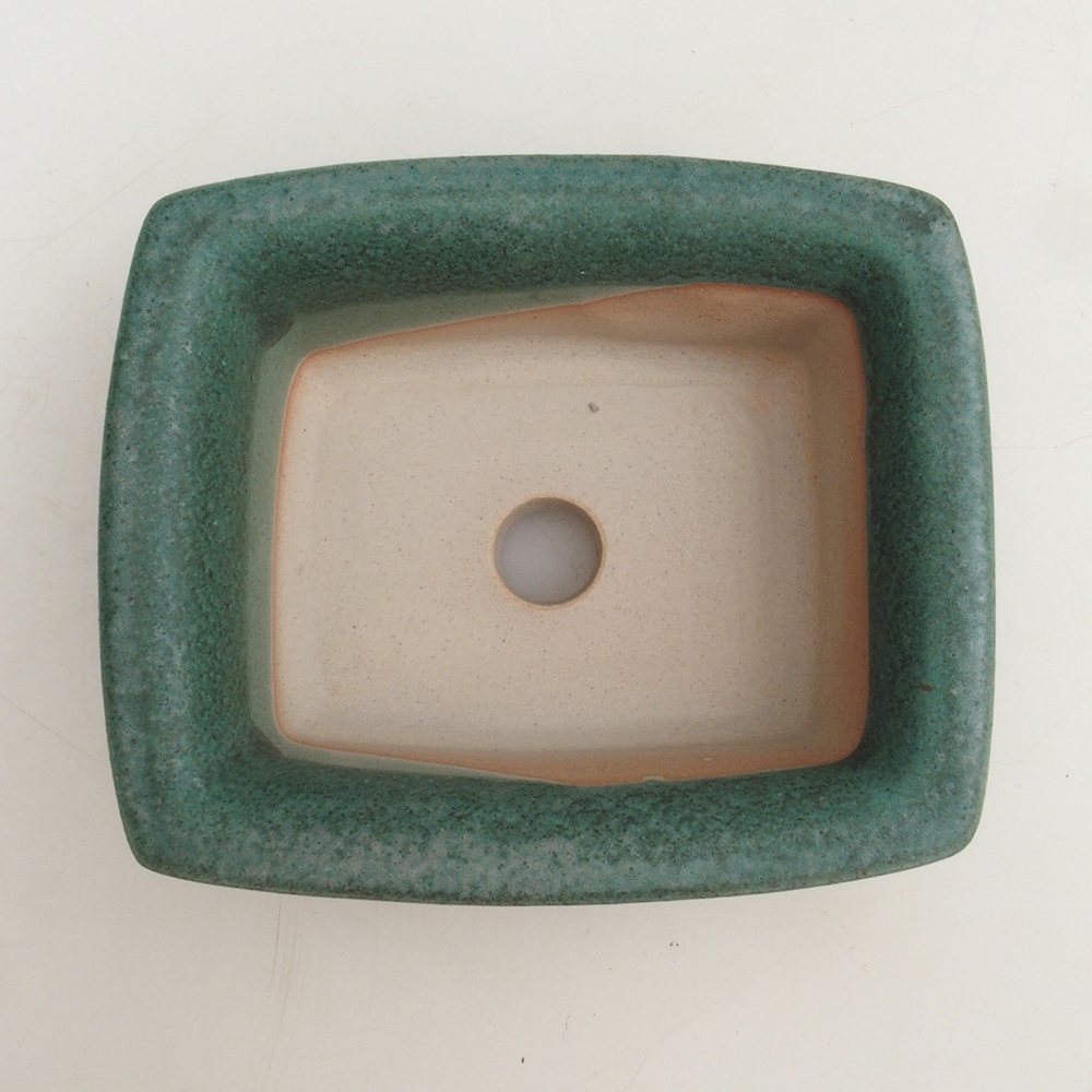 Bonsai bowl H11 - 11.5 x 10 x 4 cm. - green